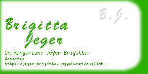 brigitta jeger business card